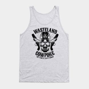 Wasteland Cowpoke Nuclear Fallout Ghoul Cowboy Skull Tank Top